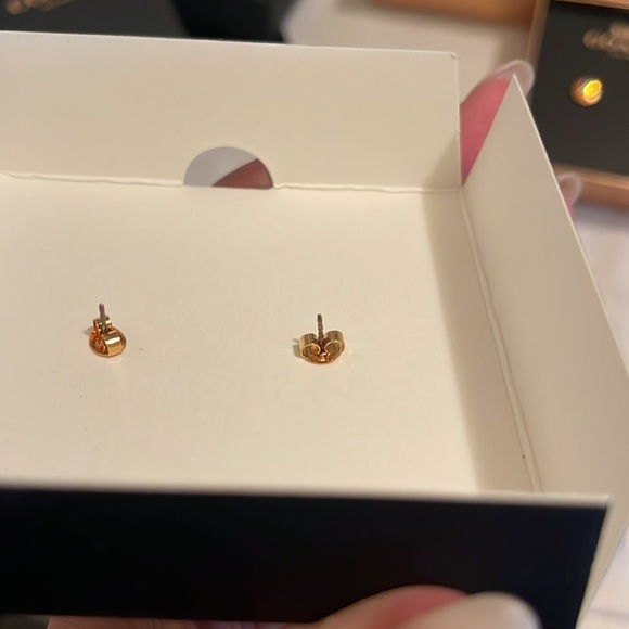 COACH - Signature stone stud earrings- NWT (2 sets available) - Picture 4 of 10